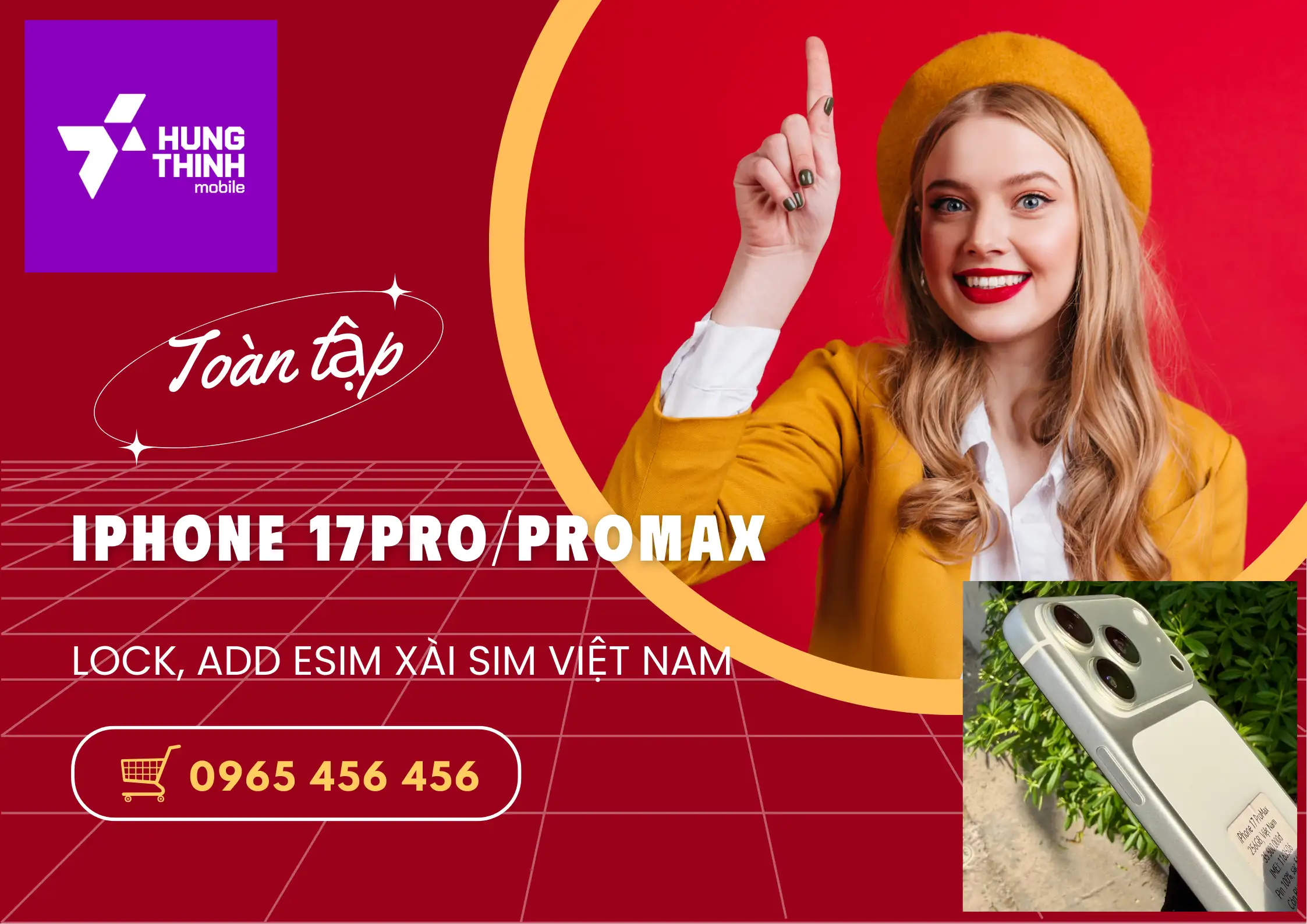 Độ eSIM iPhone 17 Pro / 17 Pro Max Lock – Giải pháp dùng SIM Việt Nam như quốc tế